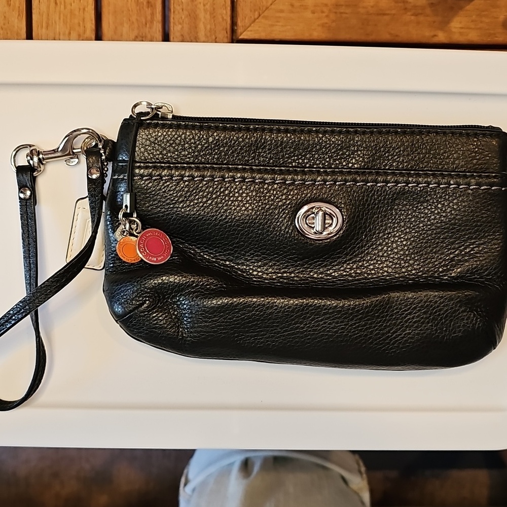 Coach Park Leather Medium Wristlet  F49472